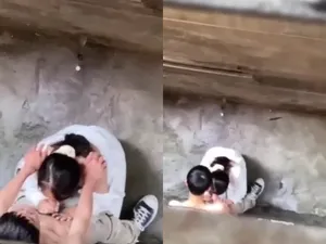 Quay lén nữ sinh bú của quý anh yêu ở khe nhà